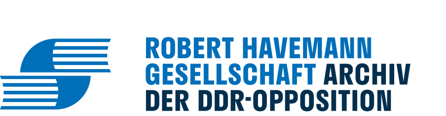 Logo der Robert Havemann Gesellschaft mit Zusatztext Archiv der DDR-Opposition